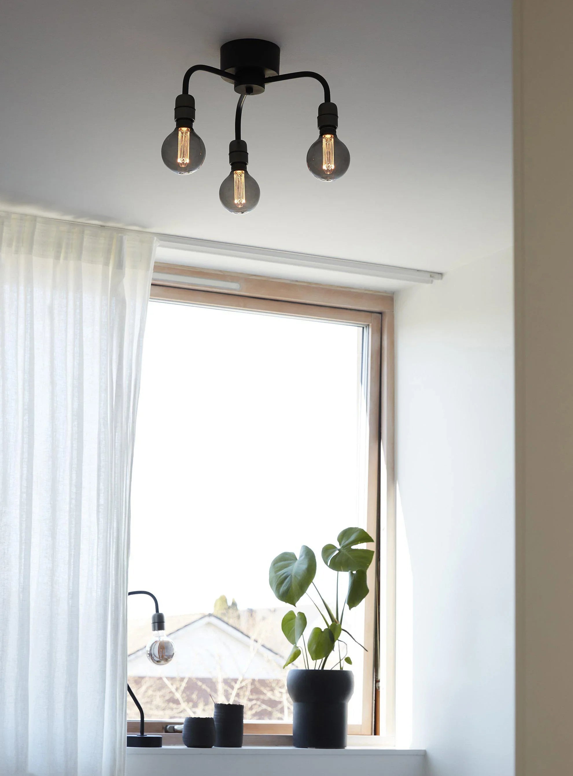 Loft plafond - Svart 37cm - PR Home - Ljusvaruhuset