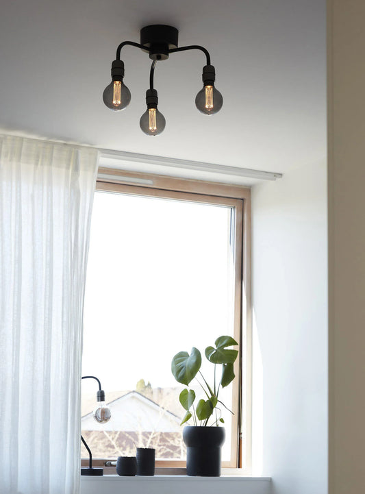 Loft plafond - Svart 37cm - PR Home - Ljusvaruhuset