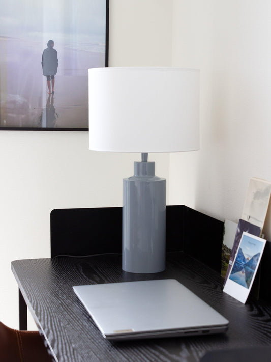 Solo lampfot - Blank denim 32cm - PR Home - Ljusvaruhuset