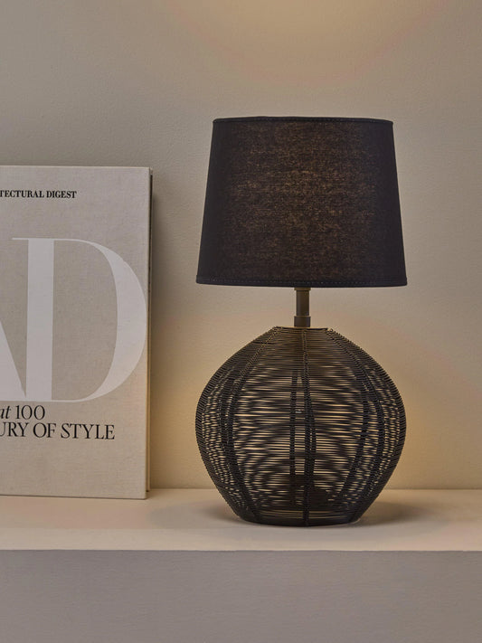 Sofia Lampskärm - Franza Svart 20cm - PR Home - Ljusvaruhuset