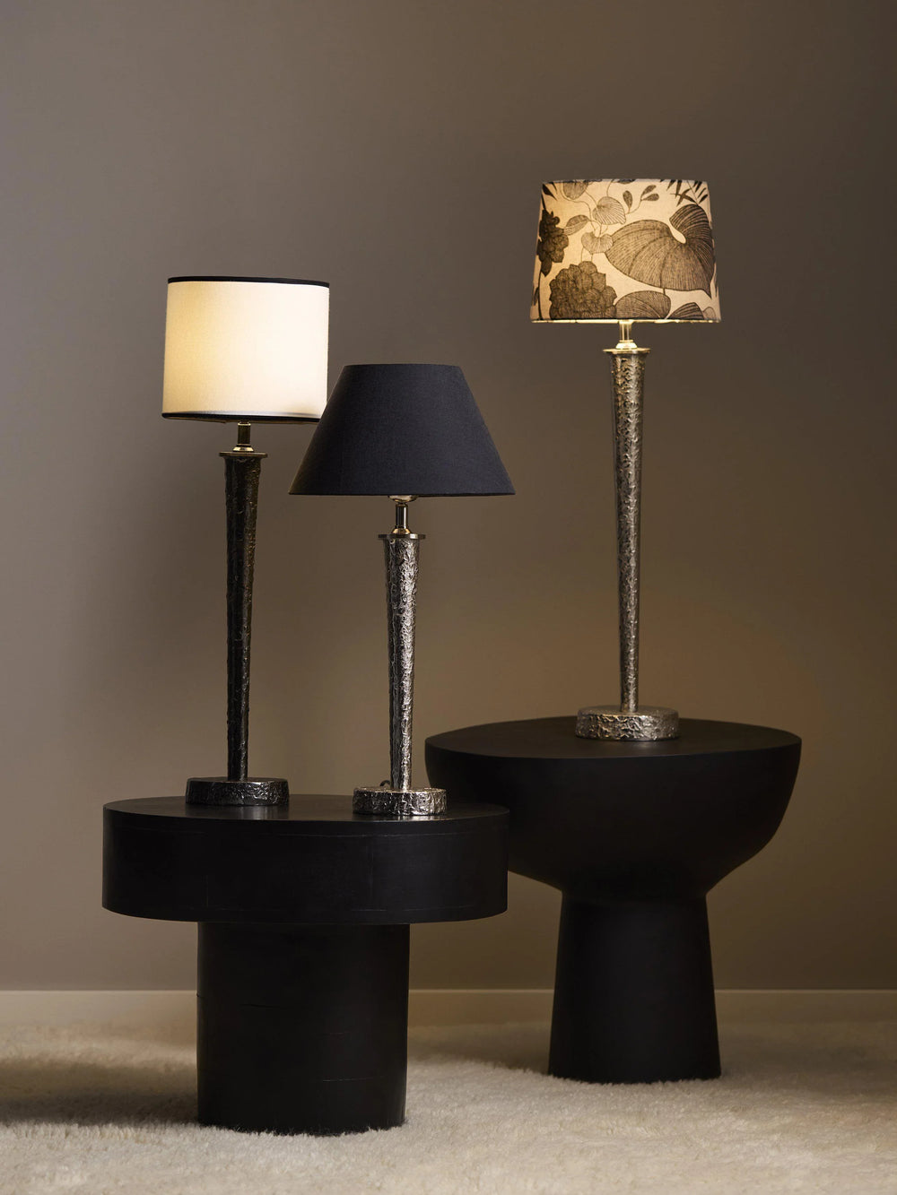 Bob lampfot - Svart nickel 53 cm - PR Home - Ljusvaruhuset