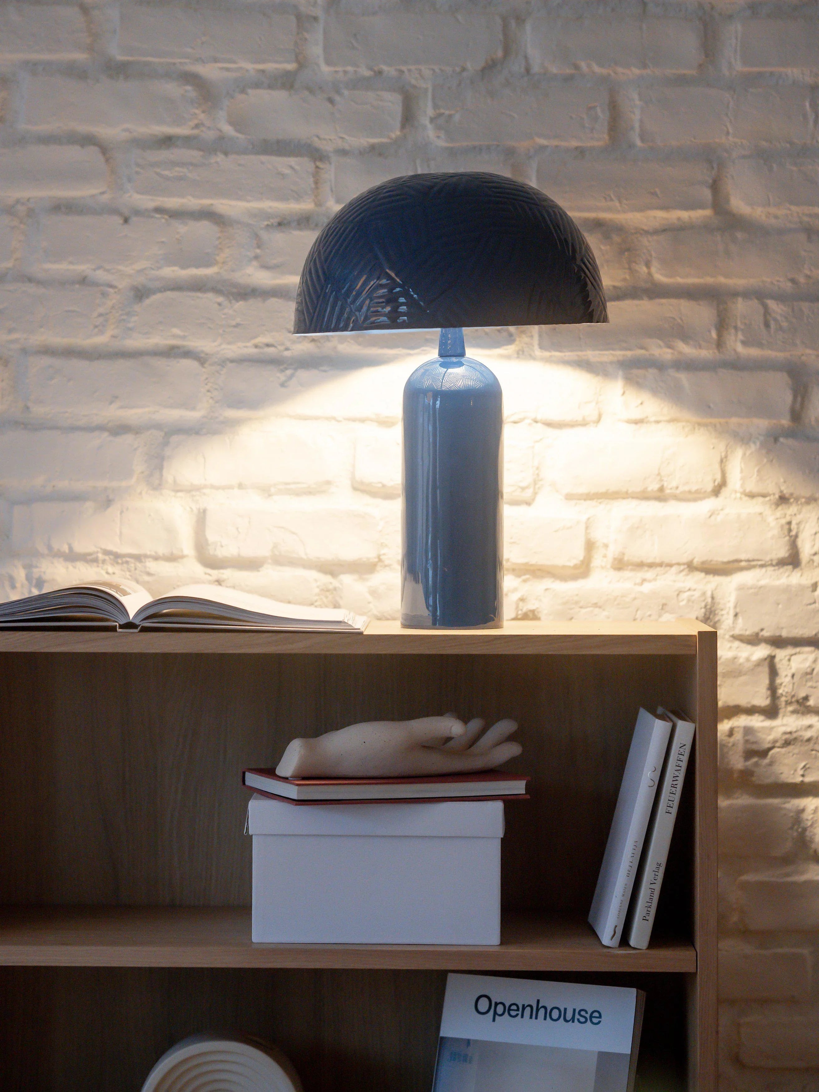 Carter bordslampa - Blå 45 cm - PR Home - Ljusvaruhuset