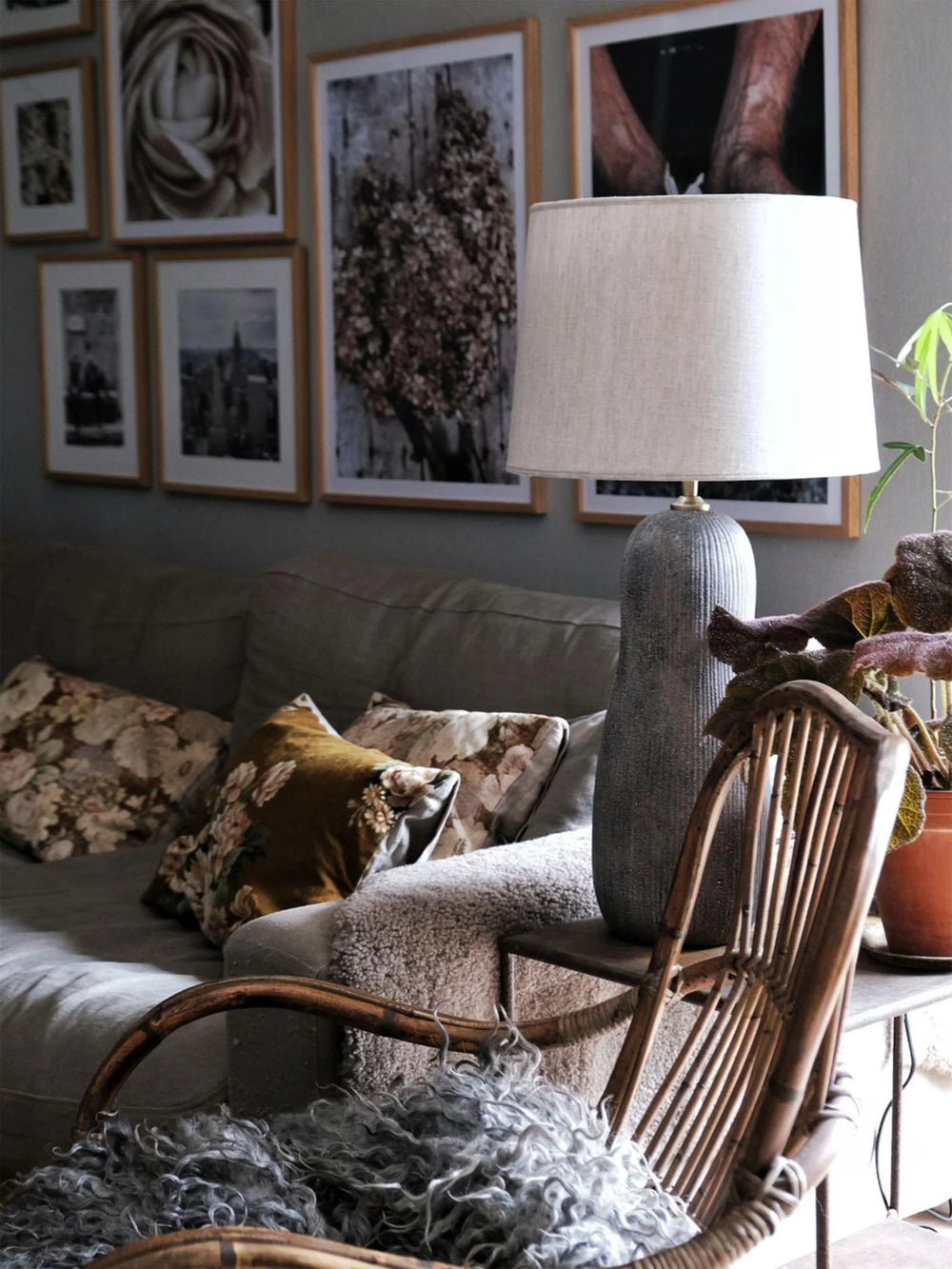 Sally lampfot - Brun 51cm - PR Home - Ljusvaruhuset