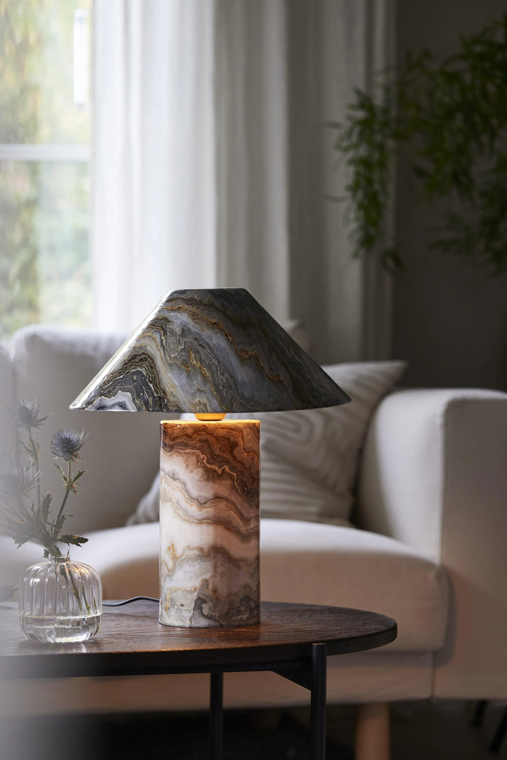 Marnie Bordslampa - Marmor 43cm - PR Home - Ljusvaruhuset