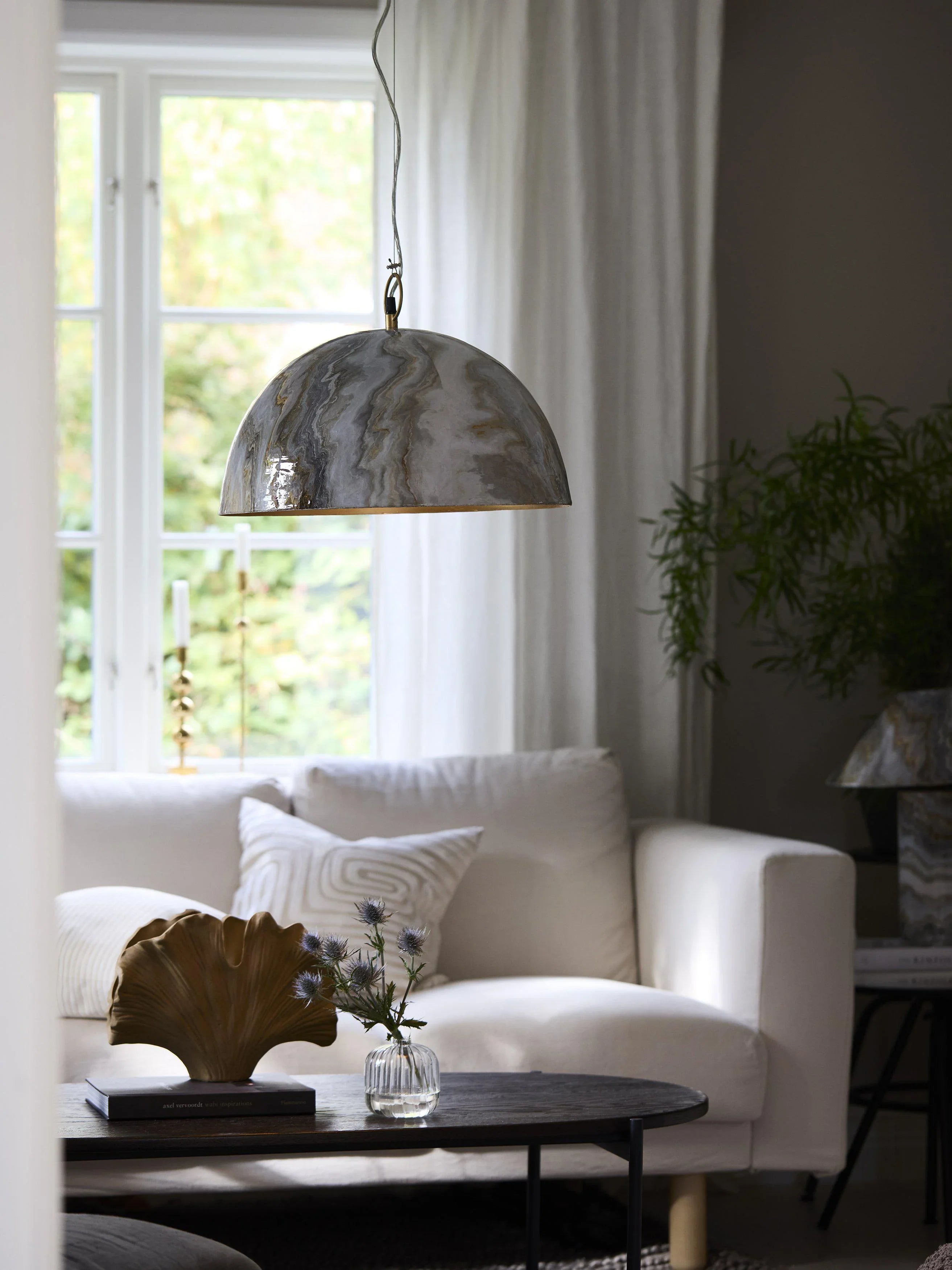 Marnie Taklampa - Marmor 45cm - PR Home - Ljusvaruhuset