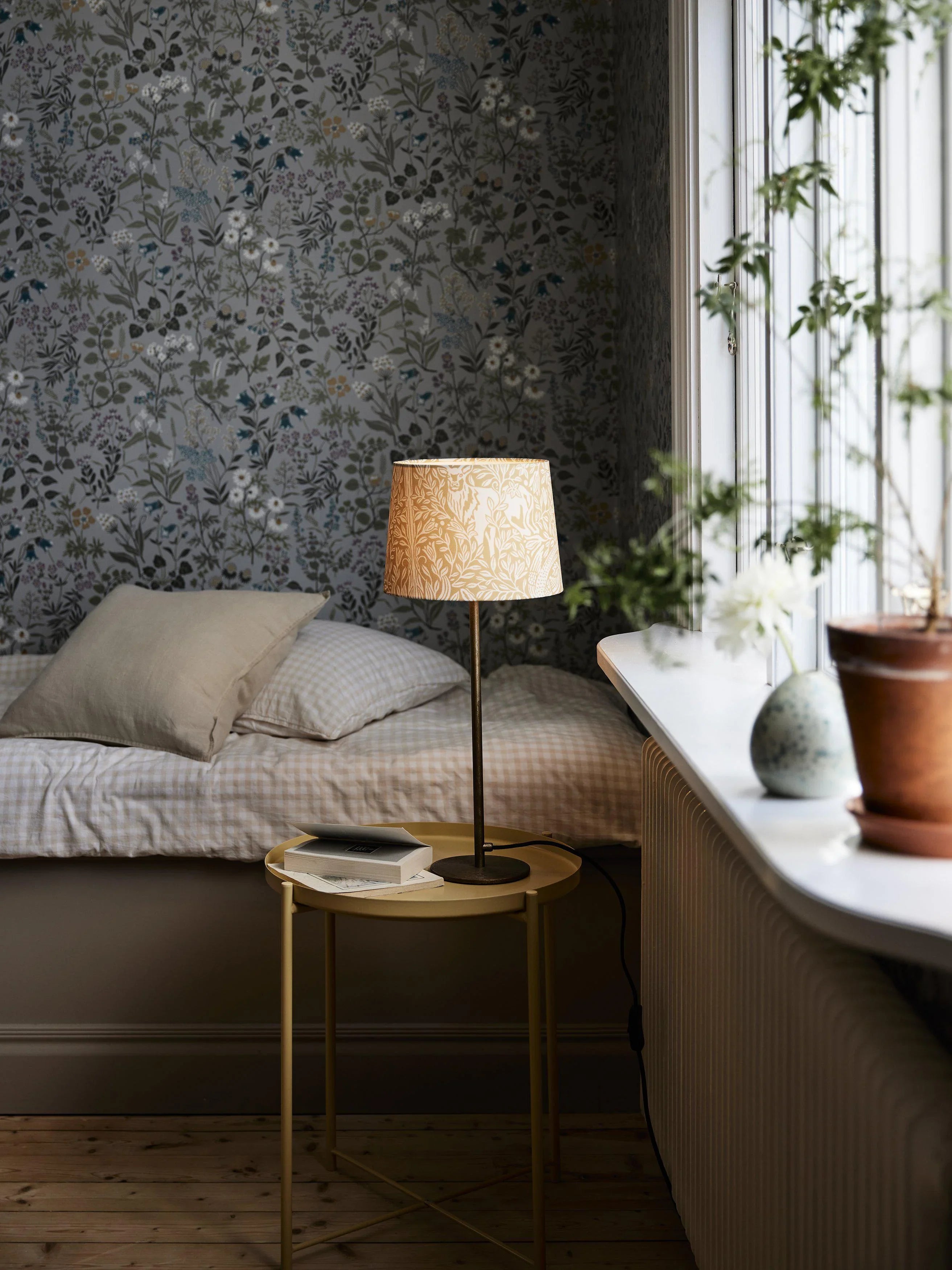 Sofia Lampskärm - Eldertree Gul 25cm - Borås tapeter - Ljusvaruhuset