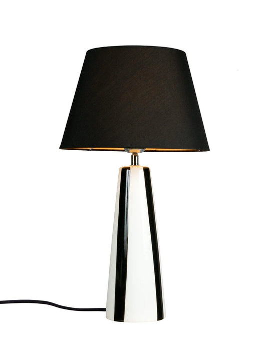 Leya bordslampa - Svart/vit 54cm - PR Home - Ljusvaruhuset