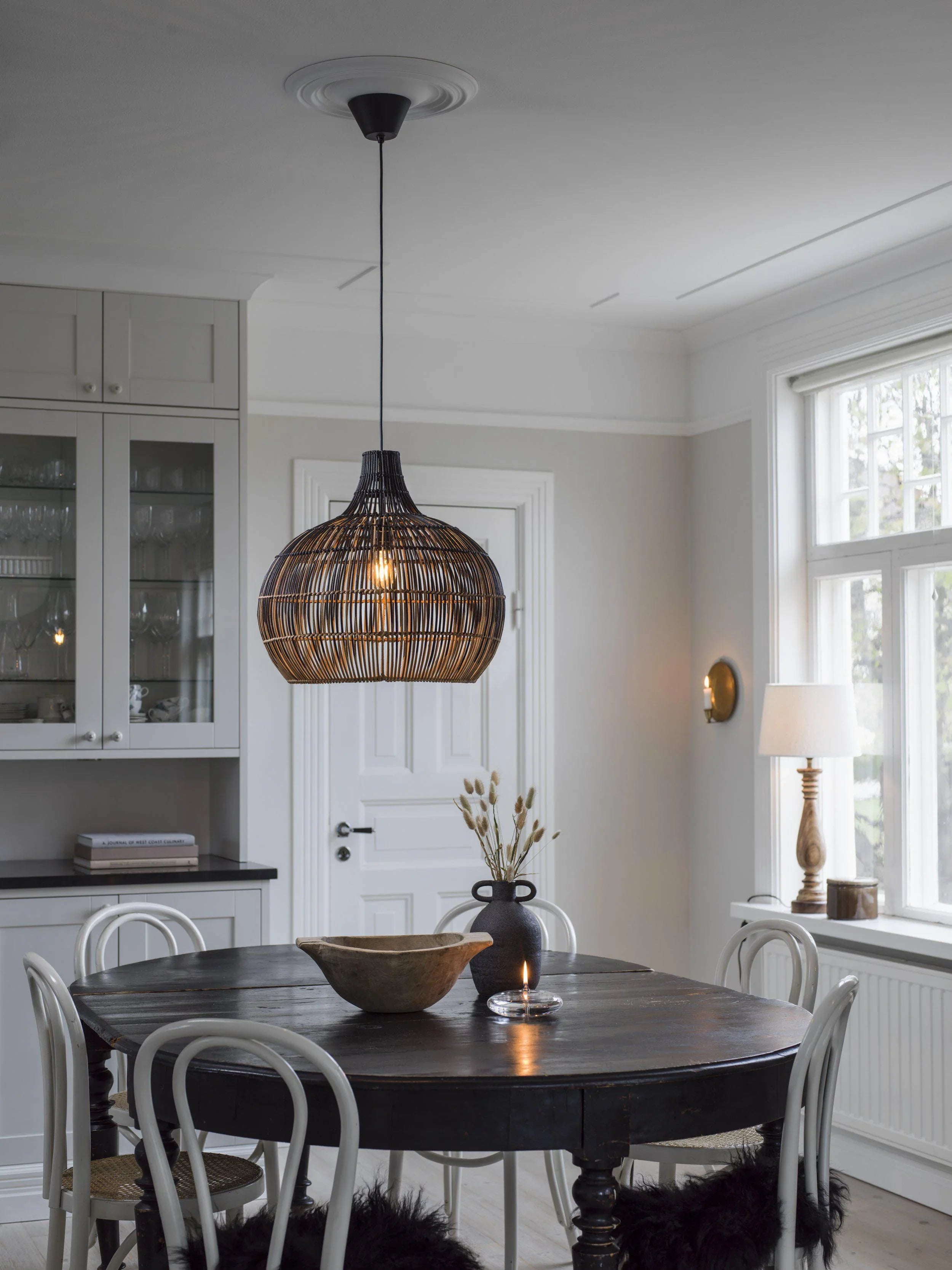 Martha Taklampa - Natur/svart 50cm - PR Home - Ljusvaruhuset