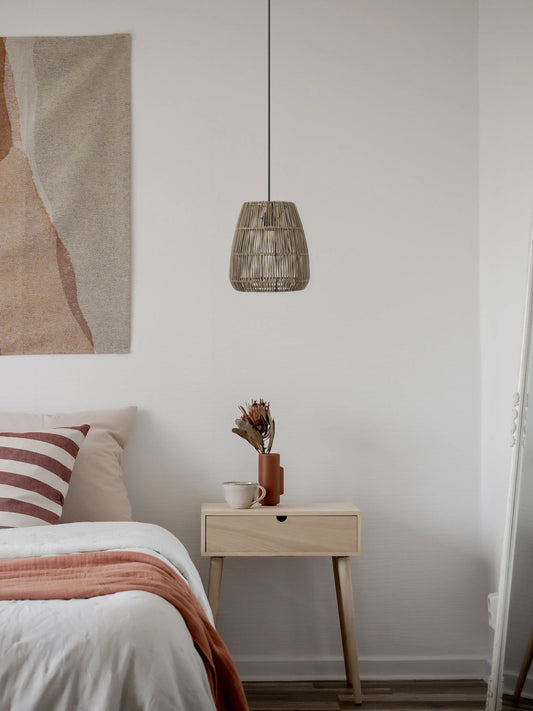 Saigon Taklampa - Natur/Grå 18cm - PR Home - Ljusvaruhuset