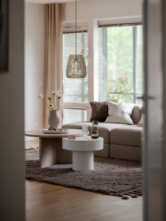 Saigon Taklampa - Natur/Grå 28cm - PR Home - Ljusvaruhuset