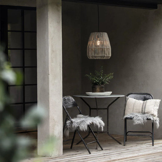 Saigon Takskärm - Natur/Grå 28cm - PR Home - Ljusvaruhuset