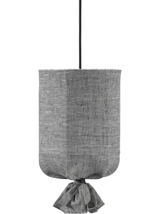 Pak. Round Outdoor - Lin Grå/Svart 30cm - PR Home - Ljusvaruhuset