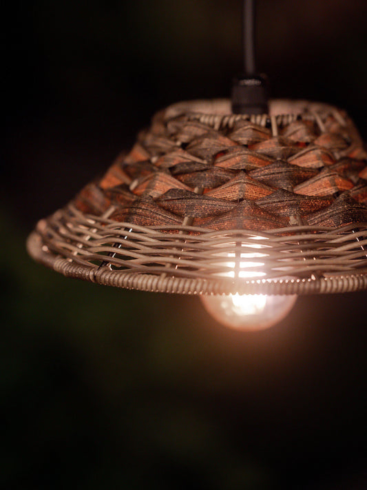 Lisen Takskärm - Brun natur 27cm - PR Home - Ljusvaruhuset