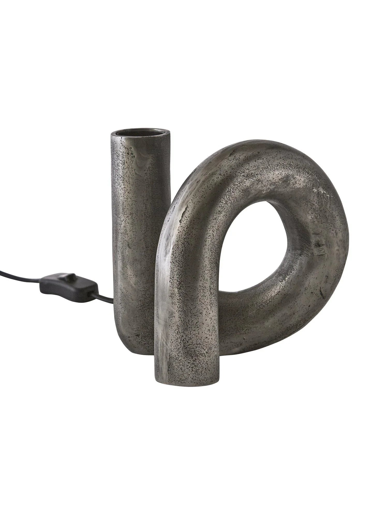 Notice Swirl lampfot - Råsilver 18cm - PR Home - Ljusvaruhuset