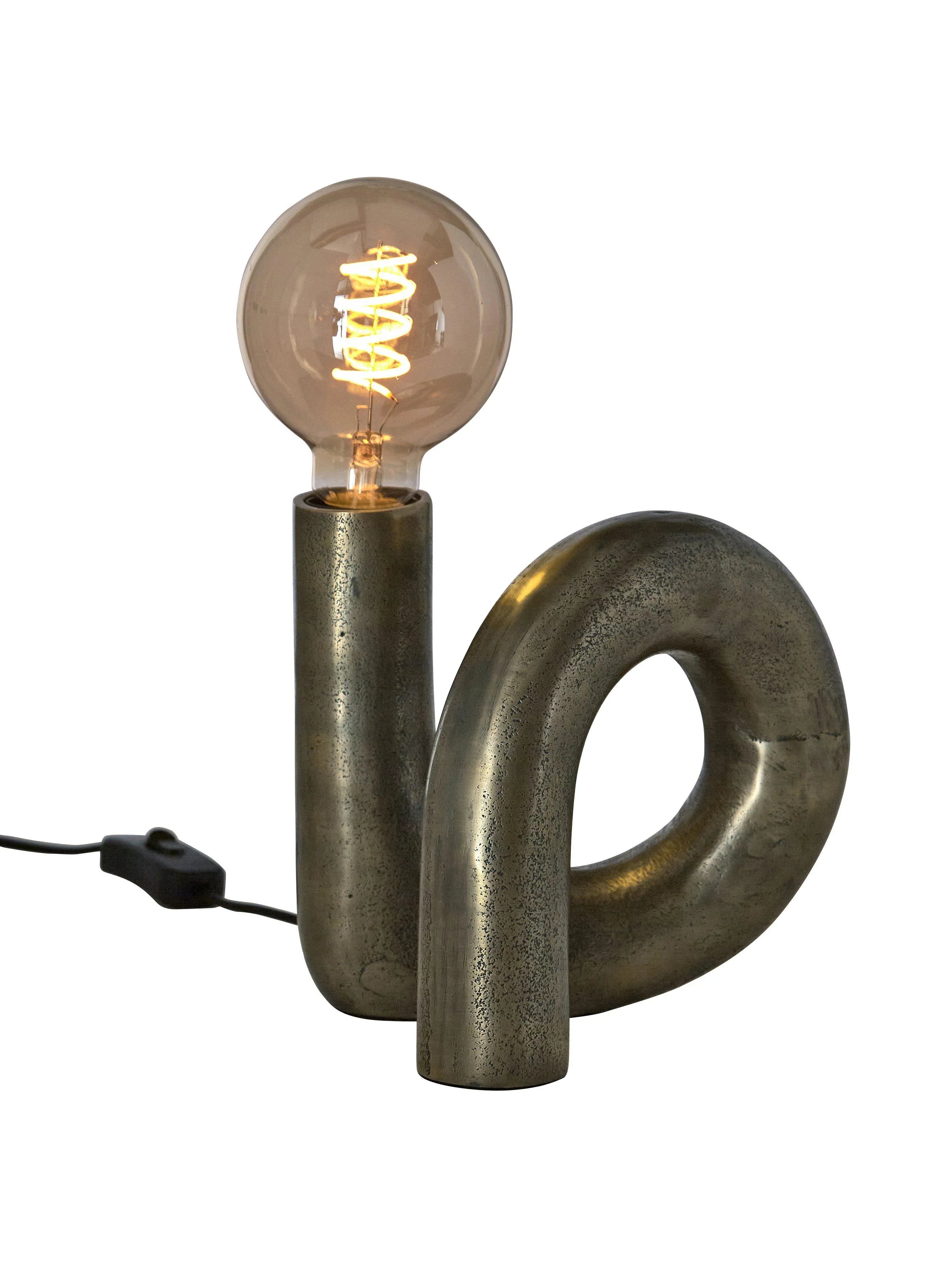 Notice Swirl lampfot - Råmässing 18cm - PR Home - Ljusvaruhuset