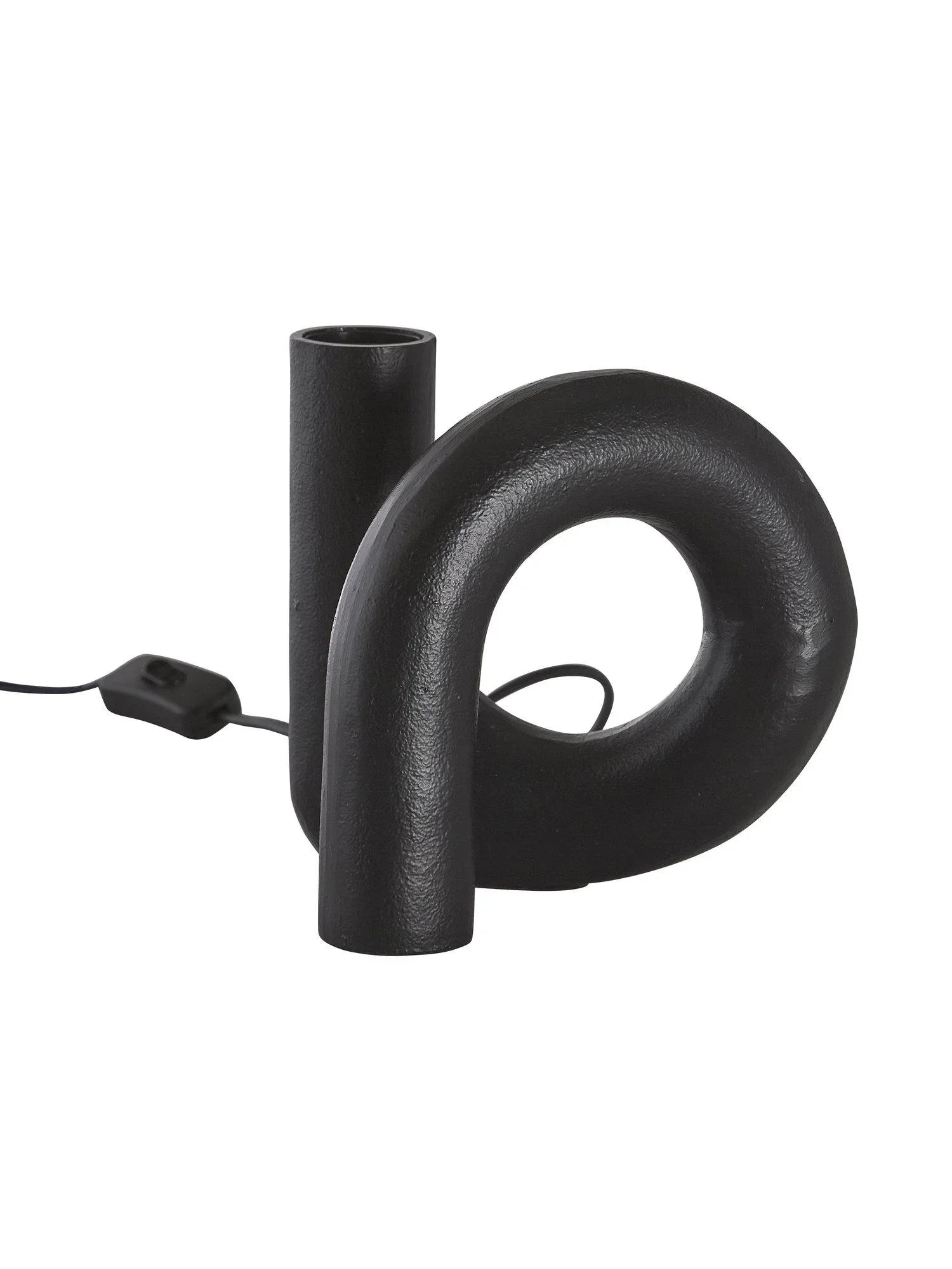 Notice Swirl lampfot - Råsvart 18cm - PR Home - Ljusvaruhuset