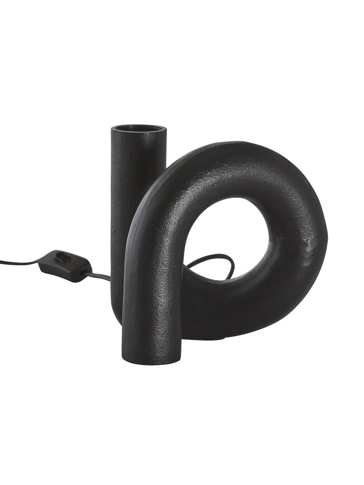 Notice Swirl lampfot - Råsvart 18cm - PR Home - Ljusvaruhuset