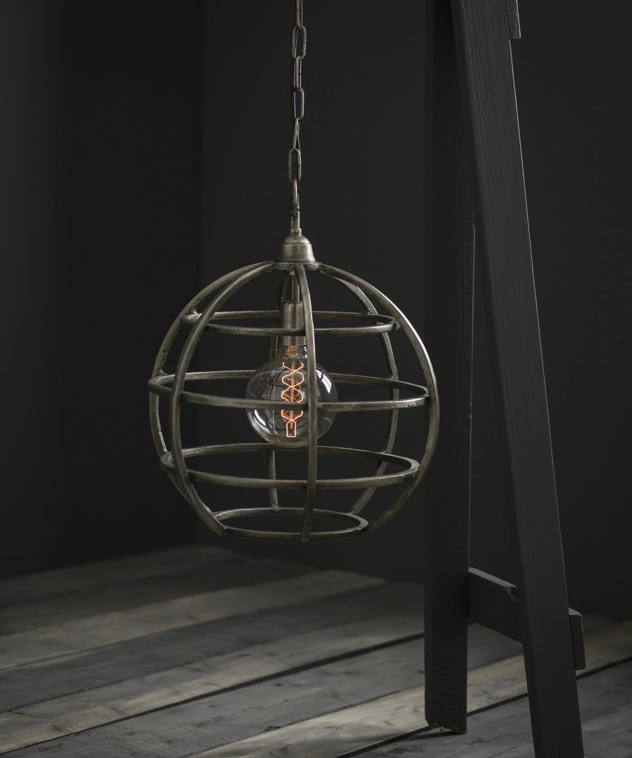 Bristol Taklampa - Råsilver 41cm - PR Home - Ljusvaruhuset