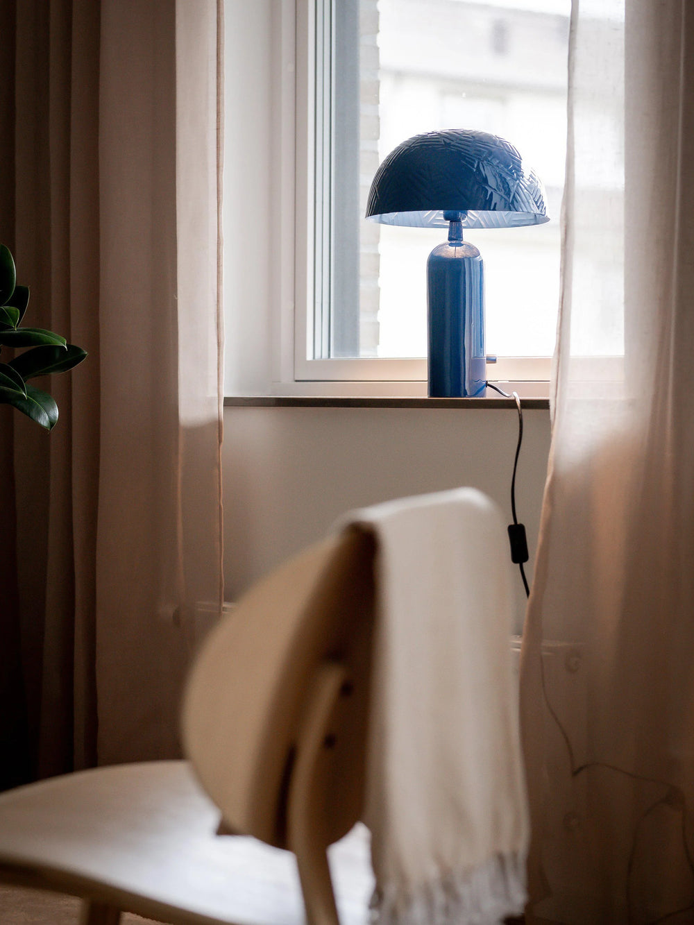 Carter lampfot - Blå 35 cm - PR Home - Ljusvaruhuset