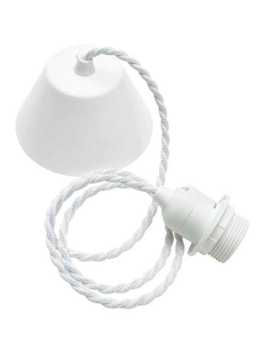 Takupphänge tvinnad - Vit sladd 1,2m - PR Home - Ljusvaruhuset