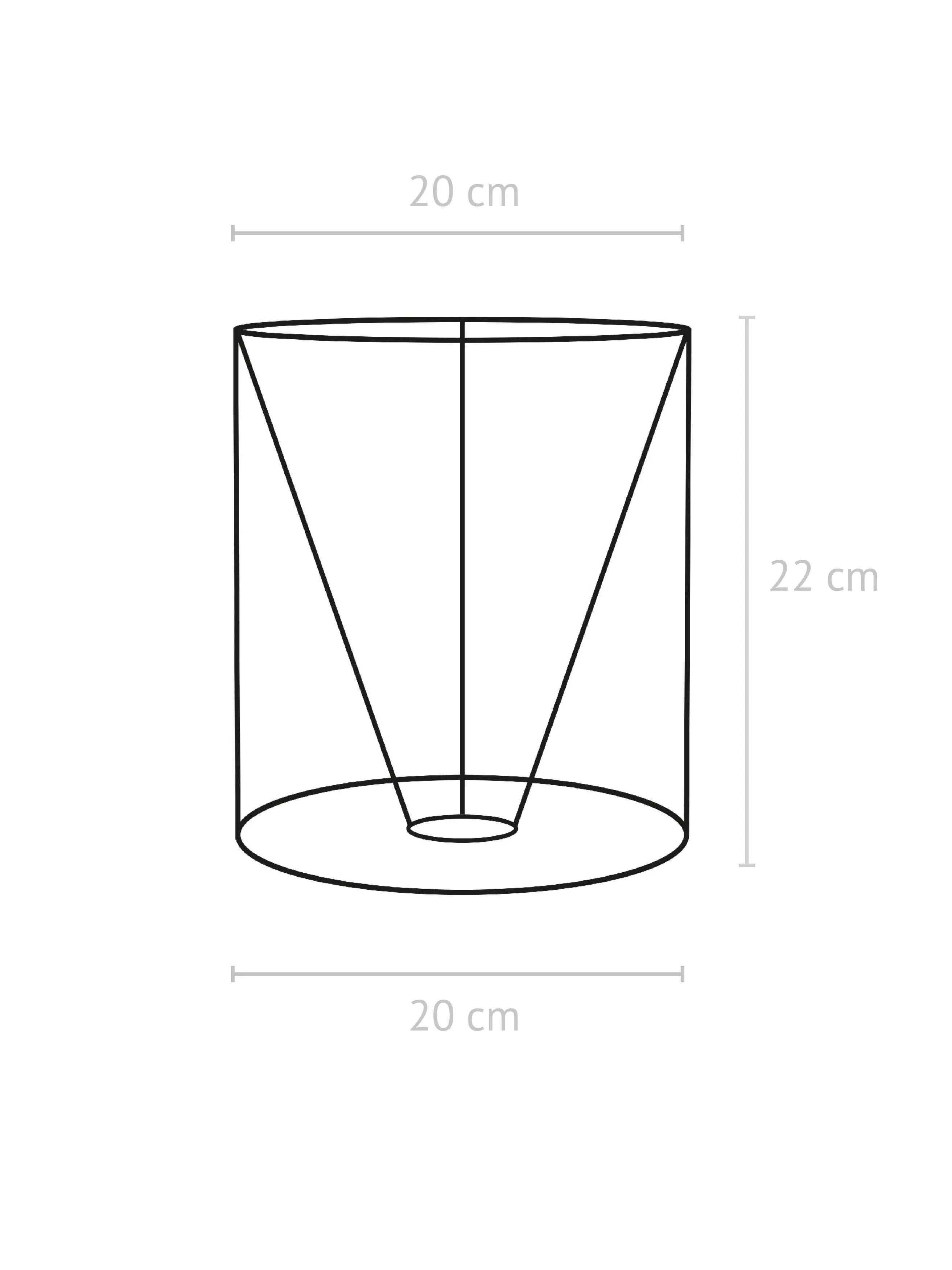 Celyn Ava lampskärm - Offwhite/svart 20cm - PR Home - Ljusvaruhuset
