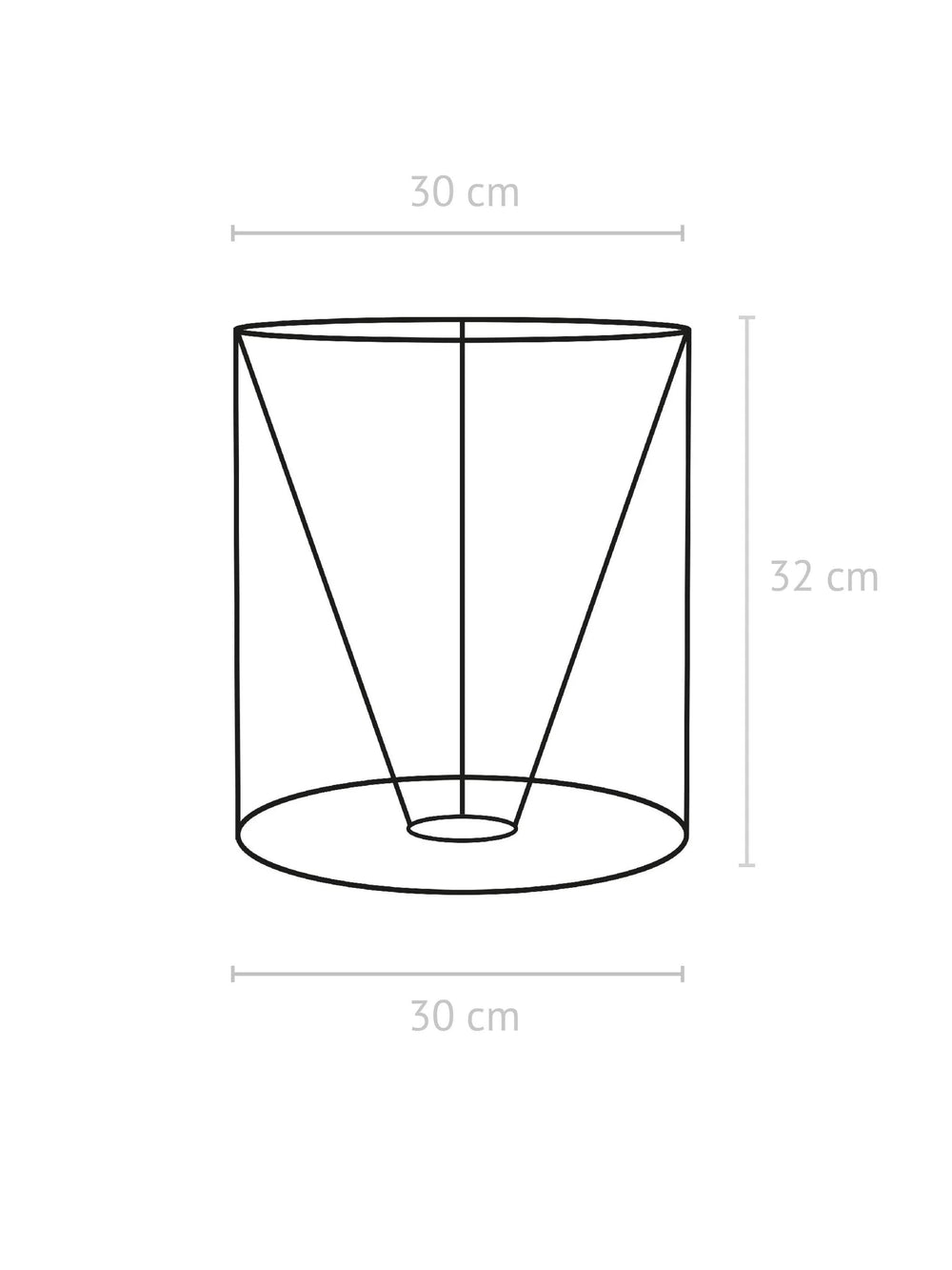 Celyn Lampskärm - Lin Offwhite 30cm - PR Home - Ljusvaruhuset