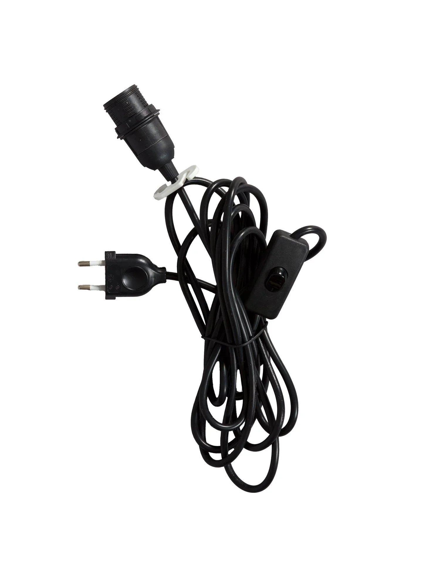 Sladdställ plast SV - 3,5m med brytare E14 - PR Home - Ljusvaruhuset