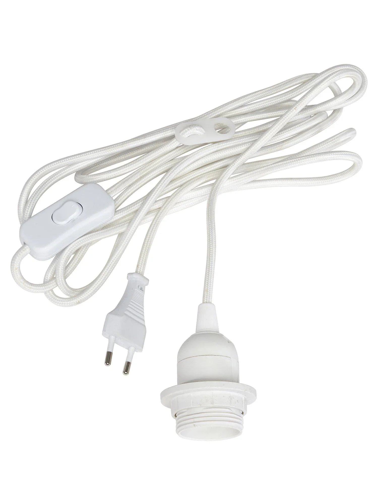 Sladdställ textil VI - med brytare E27 3,5m - PR Home - Ljusvaruhuset