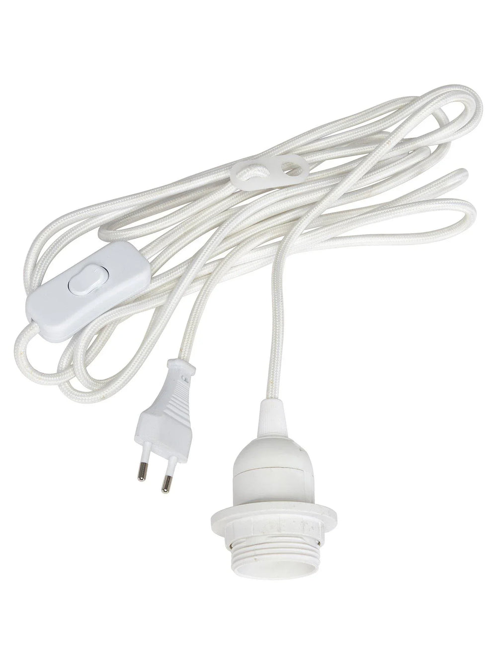 Sladdställ textil VI - med brytare E27 3,5m - PR Home - Ljusvaruhuset