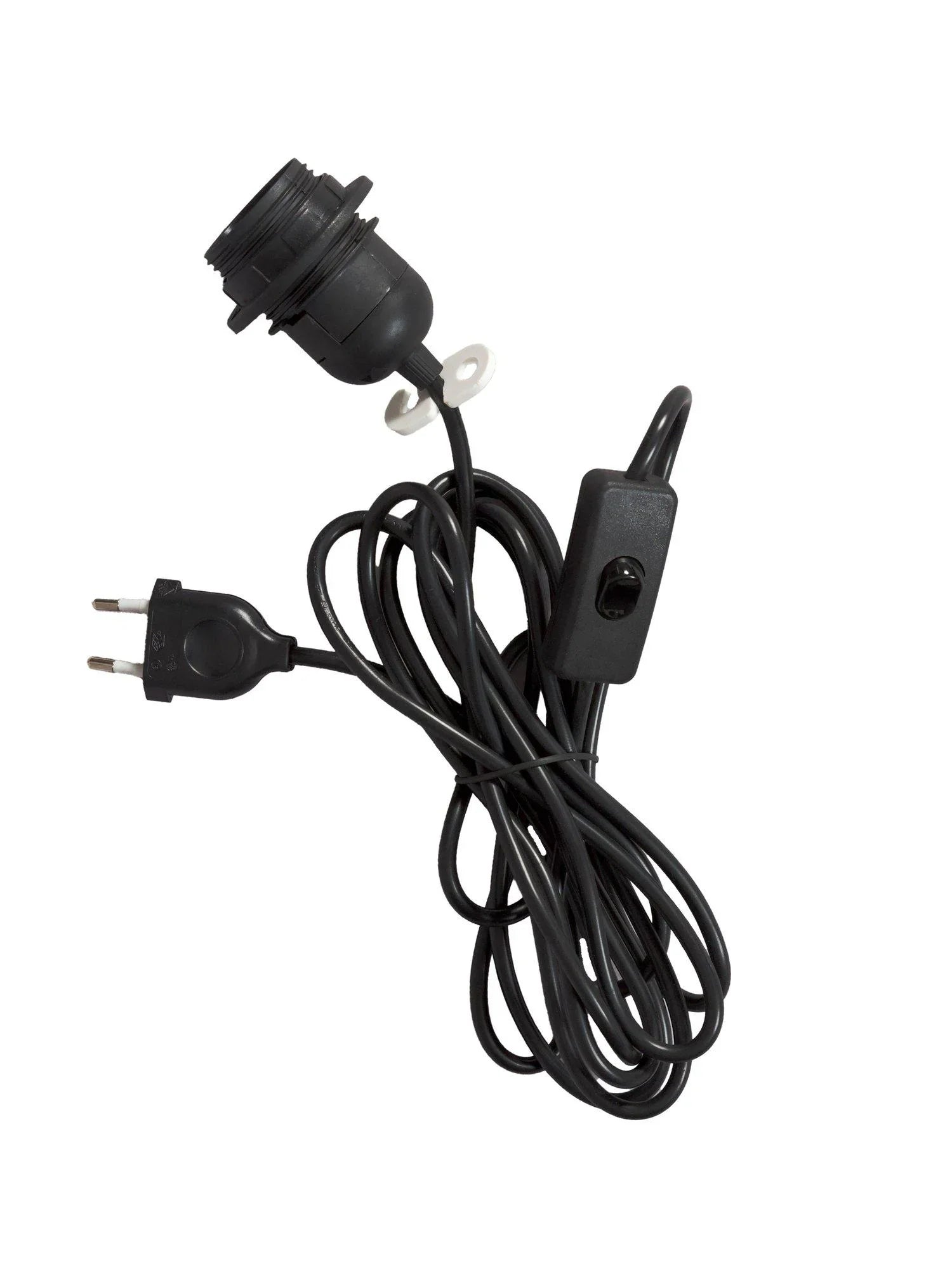 Sladdställ plast SV - 3,5m med brytare E27 - PR Home - Ljusvaruhuset