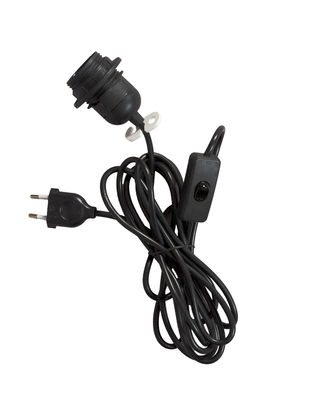 Sladdställ plast SV - 3,5m med brytare E27 - PR Home - Ljusvaruhuset