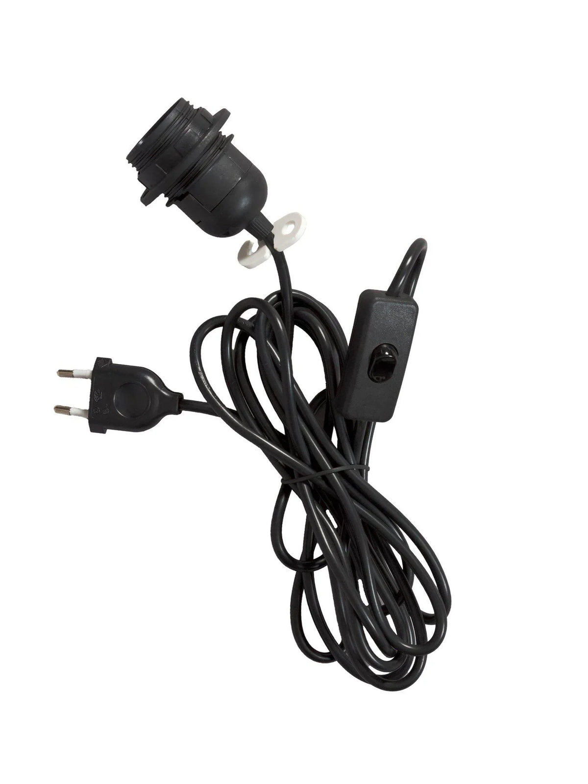 Sladdställ plast SV - 3,5m med brytare E27 - PR Home - Ljusvaruhuset