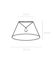 Empire Lampskärm - Franza Svart 22cm - PR Home - Ljusvaruhuset