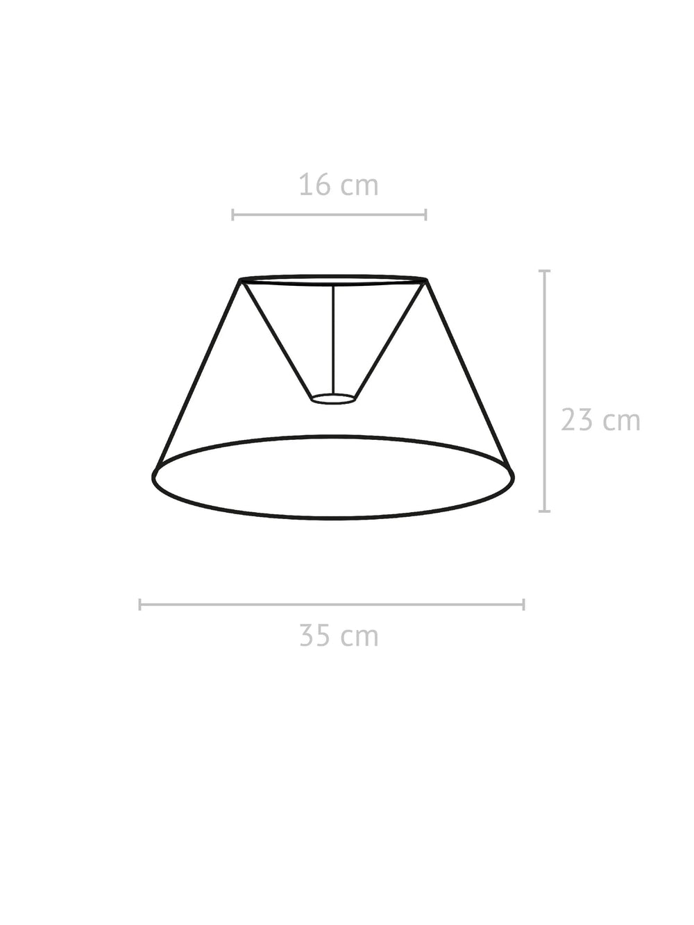 Empire Lampskärm - Lin Natur 35cm - PR Home - Ljusvaruhuset