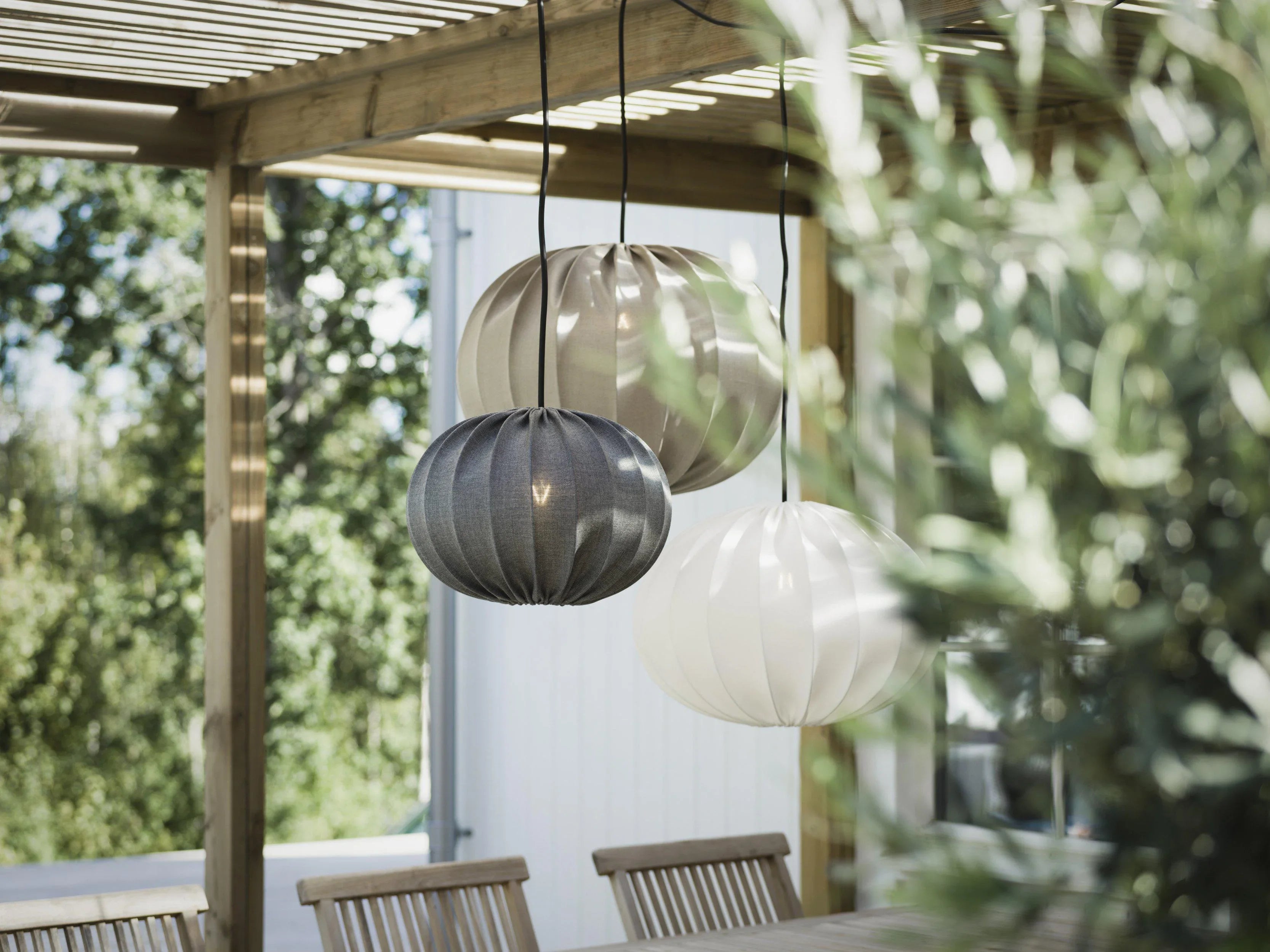 Hilma Takskärm - Jersey Vit 40cm - PR Home - Ljusvaruhuset