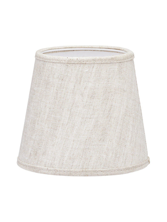 Mia Lampskärm - Lin Natur/vit 14cm - PR Home - Ljusvaruhuset