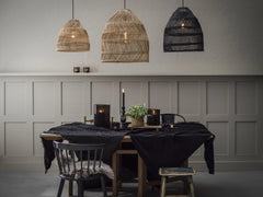 Maja Taklampa - Wicker Black 36cm - PR Home - Ljusvaruhuset
