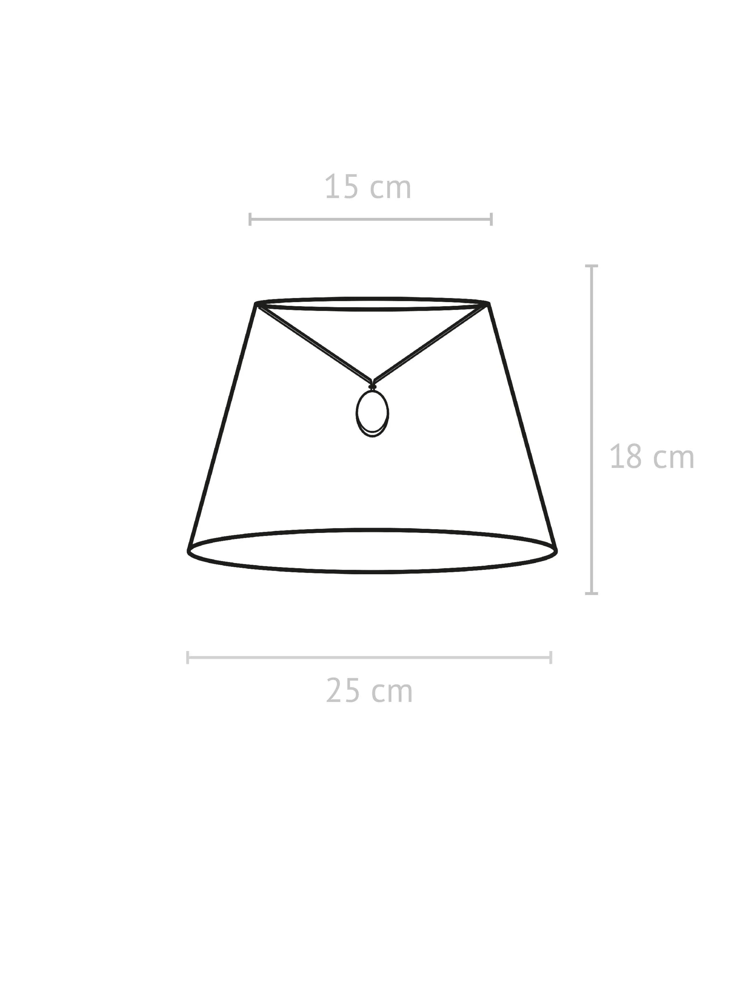 Oval Sammet - Brun 25cm - PR Home - Ljusvaruhuset