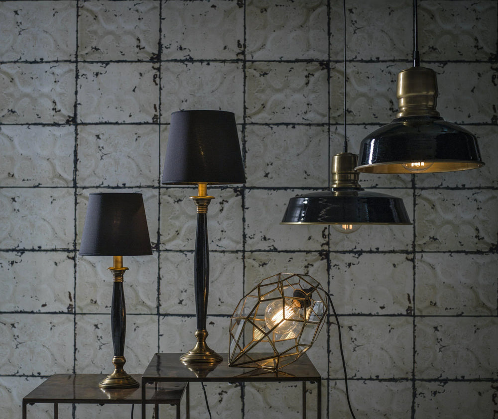 Madison Lampfot - Svart/Antikmäss 56cm - PR Home - Ljusvaruhuset