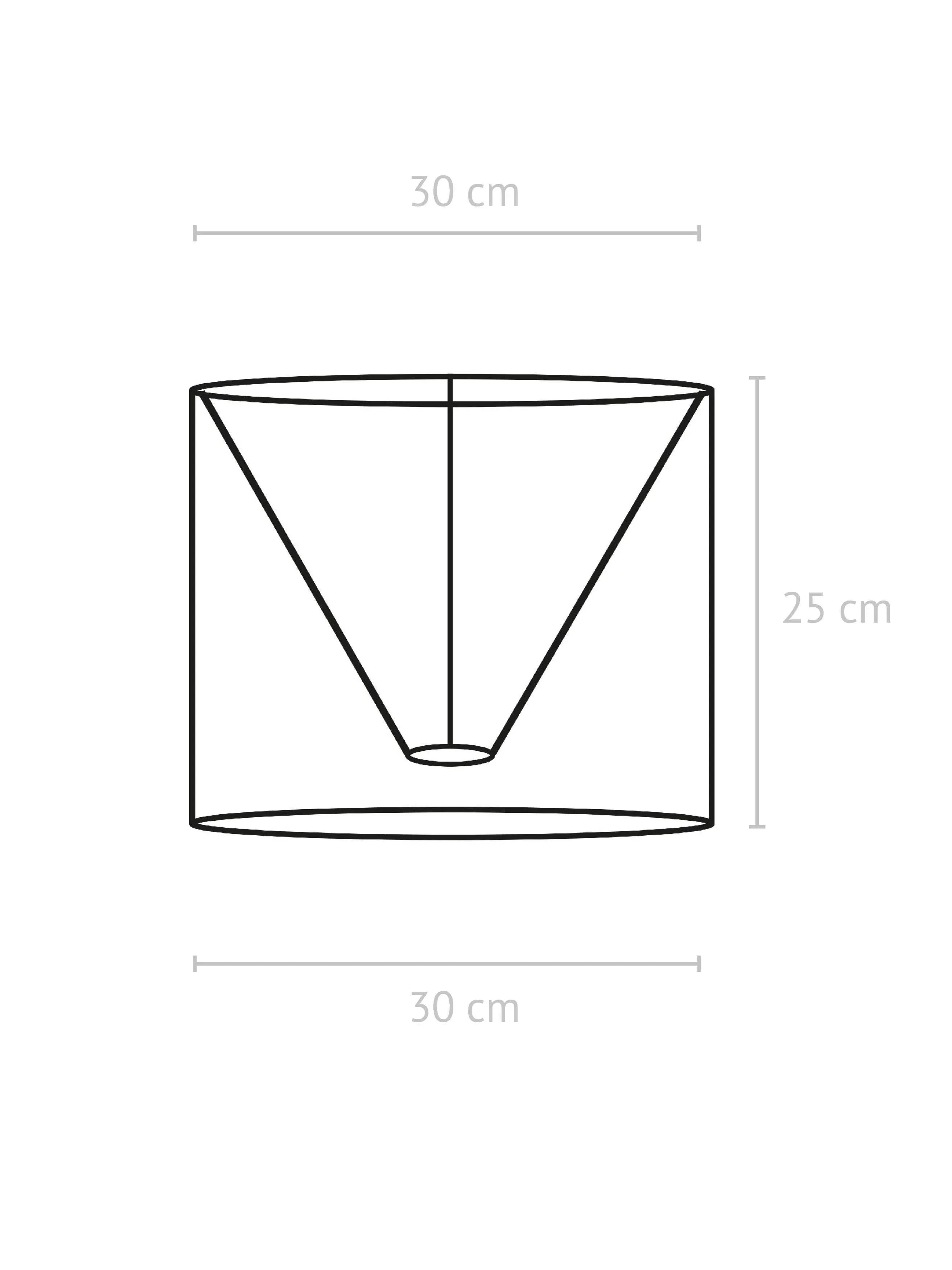 Sara Lampskärm - Svart/vit 30cm - PR Home - Ljusvaruhuset