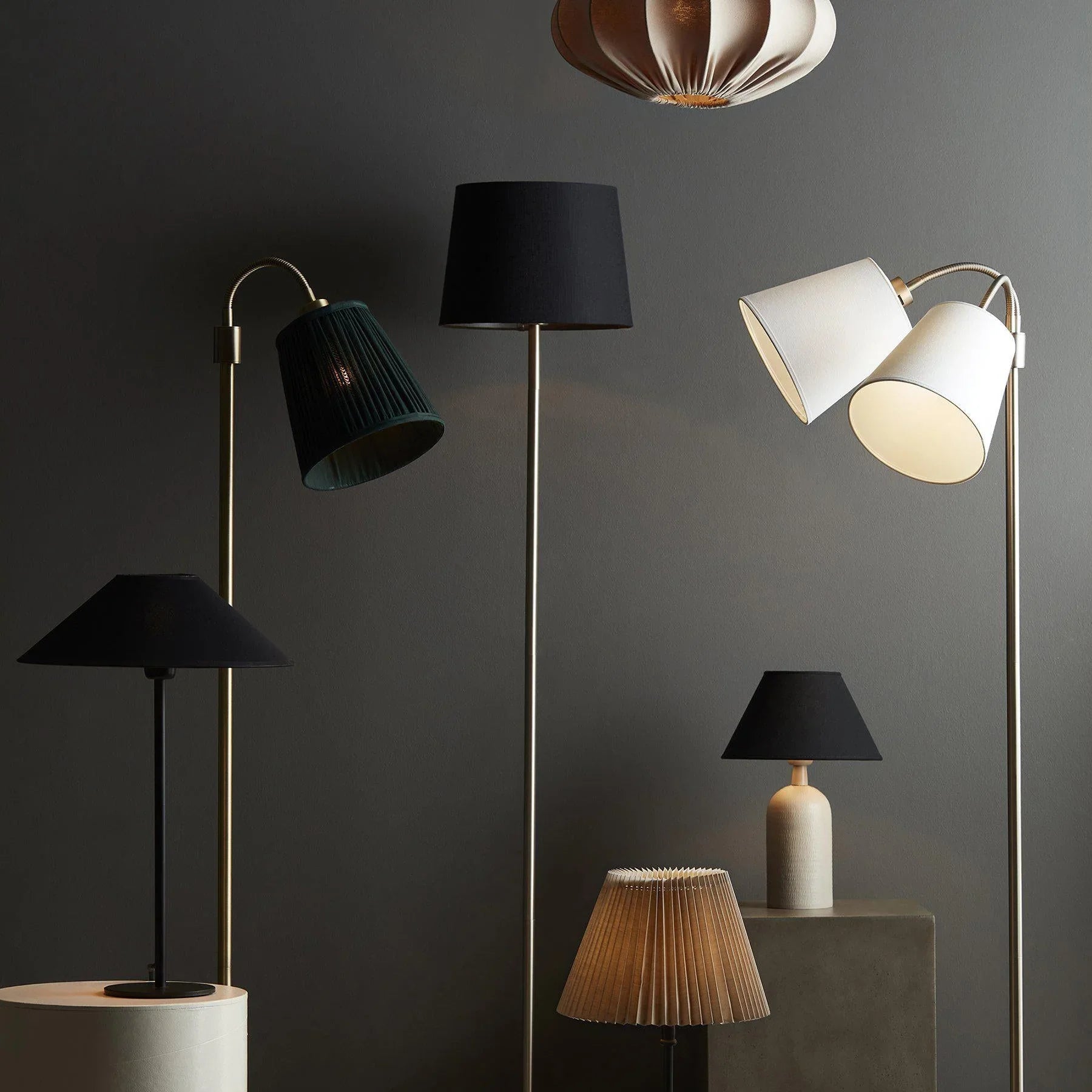 Empire Lampskärm - Franza Svart 22cm - PR Home - Ljusvaruhuset