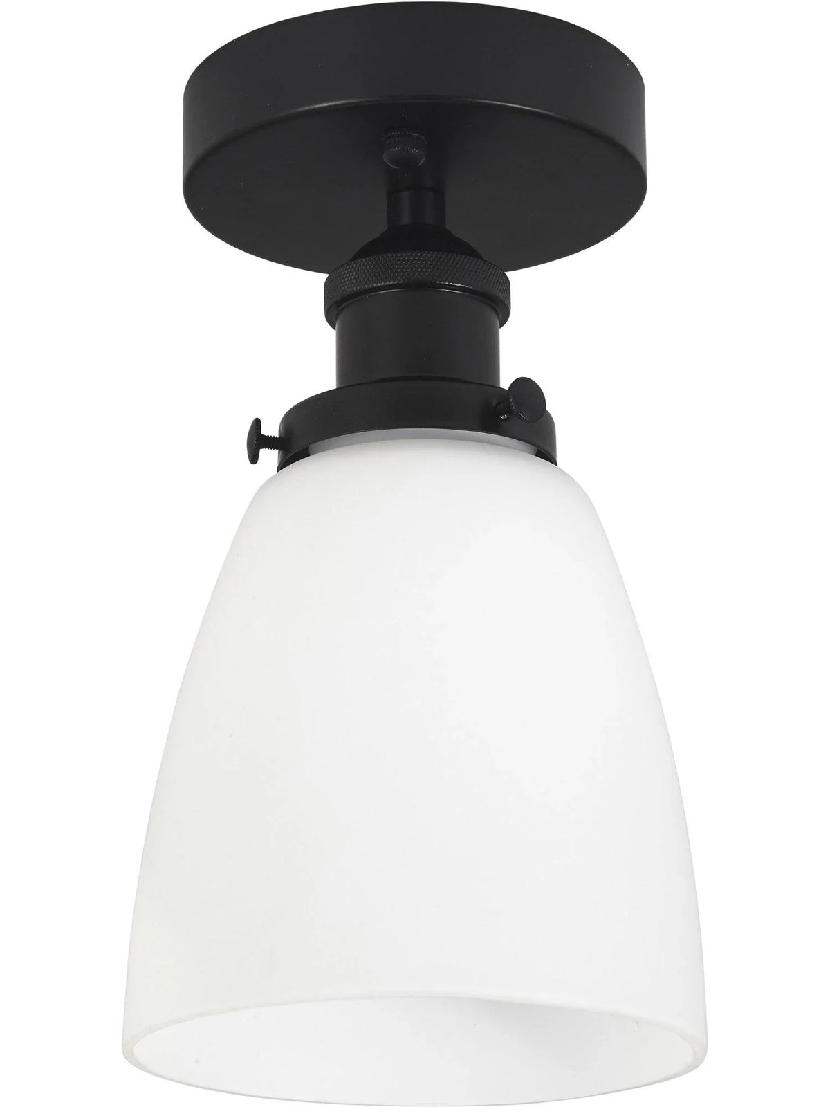 Kappa taklampa - Svart, Opal 14cm - PR Home - Ljusvaruhuset